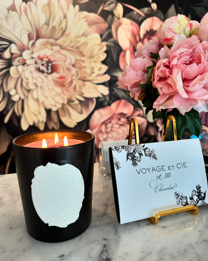 Black Cameo Candle