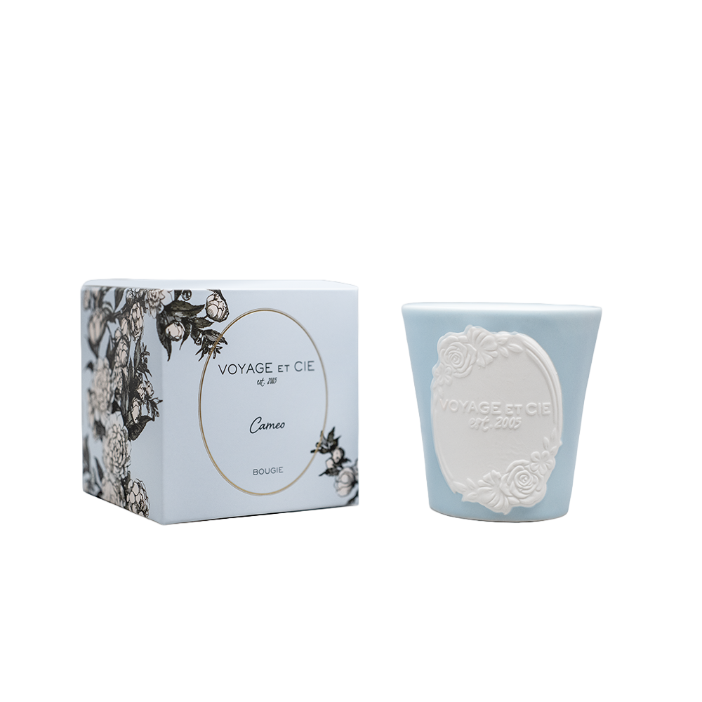 Blue Cameo Candle