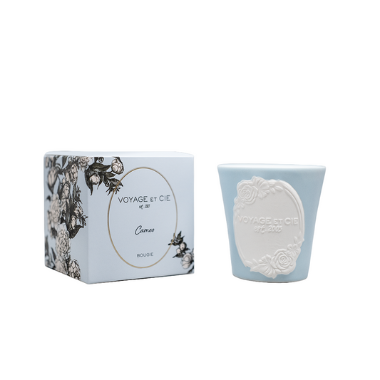 Blue Cameo Candle