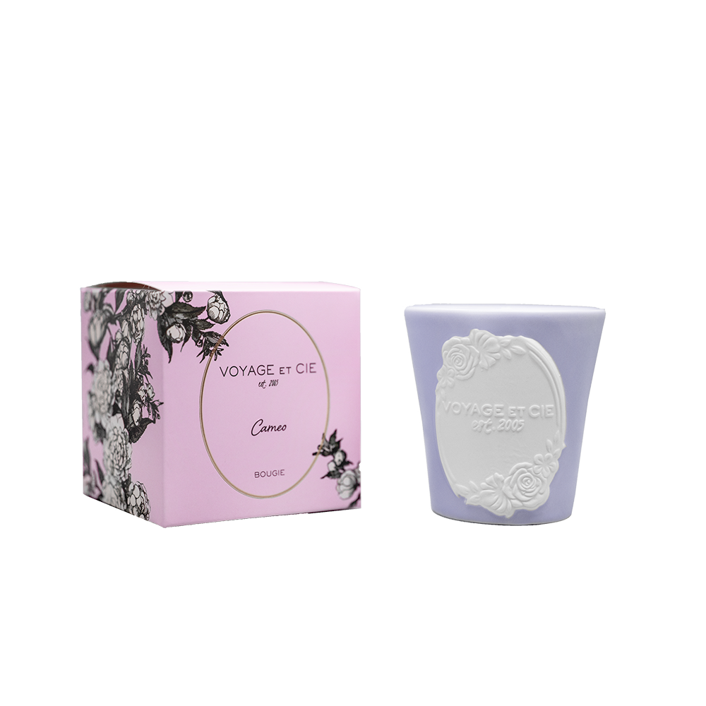 Lavender Cameo Candle